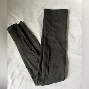 Belly Bandit Postpartum Mother Trucker Moto Leggings, Olive Green, Small